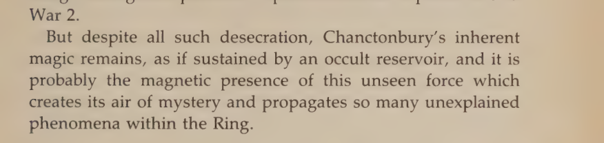 Newton writing about Chanctonbury's occult reservoir of energy